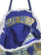 Εικόνα της BLE ΤΣΑΝΤΑ ΥΦΑΣΜΑΤΙΝΗ ΜΠΛΕ/ΚΙΤΡΙΝΟ 35Χ30Χ22