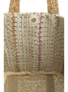 Εικόνα της BLE ΤΣΑΝΤΑ ΑΠΟ ΓΙΟΥΤΑ ΛΕΥΚΟ ΜΕ ΦΟΥΞ/ΠΟΡΤΟΚΑΛΙ ΛΕΠΤΟΜΕΡΕΙΕΣ 60x40 (70%COTTON 30%JUTE) (ΚΩΔ.:5-42-099-0073 )