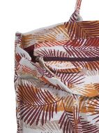 Εικόνα της Ble Resort Collection Υφασμάτινη Εκρου/Καφέ Με Φύλλα.