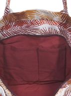 Εικόνα της Ble Resort Collection Υφασμάτινη Εκρου/Καφέ Με Φύλλα.