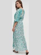 Εικόνα της Ble Resort Collection Τιρκουάζ Μακρύ Φόρεμα Με Lurex.