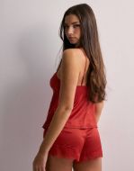 Εικόνα της Dorina Alexa Σατέν Κόκκινο Baby-doll Με Δαντέλα.