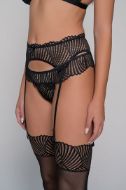 Εικόνα της Milena Suspender Lace Black 005418