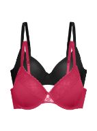 Εικόνα της Dorina Sonia Red/black Σουτιέν με Ελαφριά Ενίσχυση & Μπανέλες DCTT0022LA052-2X0314