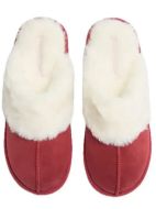 Εικόνα της Ysabel Mora Χειμερινές Γυναικείες Παντόφλες με Γούνα Μπορντό 14174