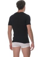 Εικόνα της Lido Underwear Ανδρική Φανέλα Κοντομάνικη Με V Βαμβακερή μαύρο 460-M