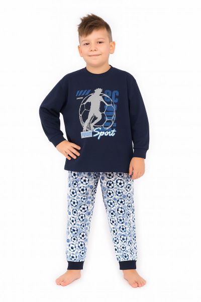 Εικόνα της Pretty Baby Παιδική Πιτζάμα Χειμωνιάτικη Μπλε Σκούρο 63811