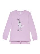 Εικόνα της Pretty Baby Παιδική Πιτζάμα Βαμβακερή Dusty Λιλά 64818