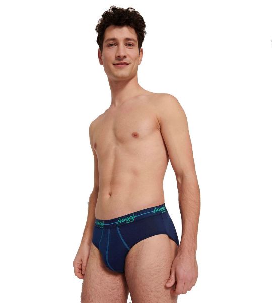 Εικόνα της Sloggi Ανδρικά Σλιπ Μπλε/Ρουά 2Pack 10206949-V020