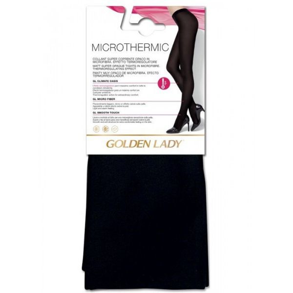 Εικόνα της Golden Lady Microthermic 180Den Μαύρο Ισοθερμικό Καλσόν.