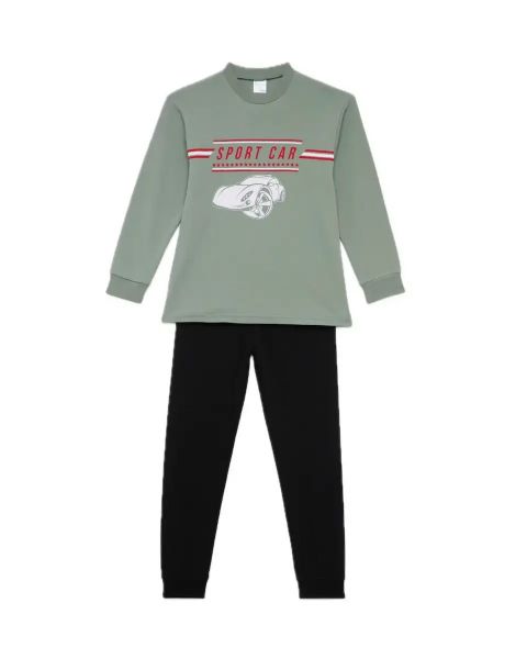 Εικόνα της Pretty Baby Παιδική Πιτζάμα Χακί-μαύρο 63818