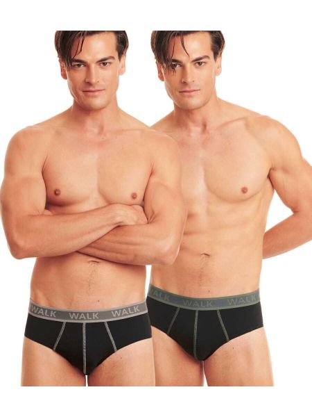 Εικόνα της Walk Ανδρικά Σλιπ Μαύρο 2Pack WLK-W1757-923-0202-MAVRO-MAVRO-03L