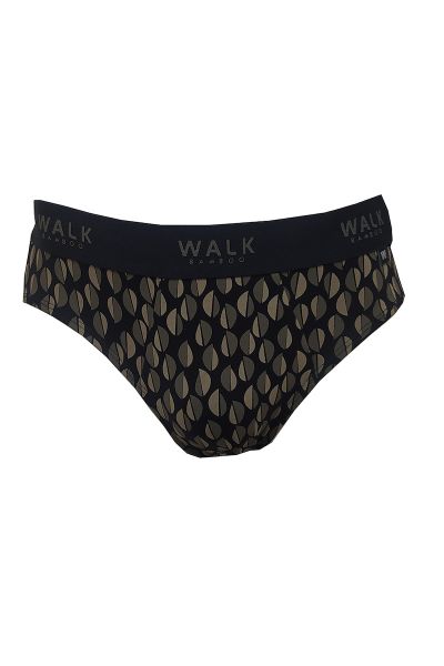 Εικόνα της Walk Ανδρικό Σλιπ Μαύρο με Σχέδια W1775-10