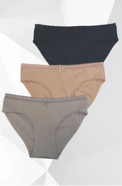 Εικόνα της 3Pack Ider Βαμβακερά Slip Μαύρο/Μπεζ/Γκρεζ.