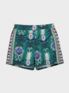 Εικόνα της Gisela Πράσινο Εμπριμέ Σορτς Πιτζάμας.